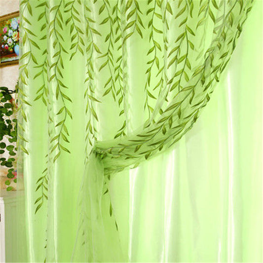 Bedroom Wicker Double Curtain Gauze Curtain