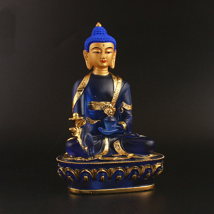 Imitation glass pharmacist Buddha statue