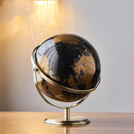 Rotating Globe With Bracket For Home Decoration