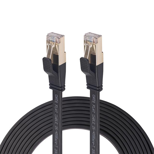 40Gbps Cat8 Ethernet Cable SFTP LAN Patch Cord With Gold Pla