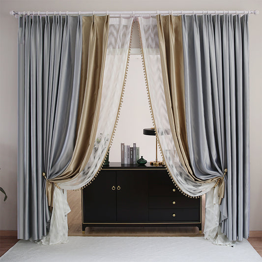 Light Luxury High-end Modern Minimalist Blackout Living Room Bedroom Environmental Protection Curtain