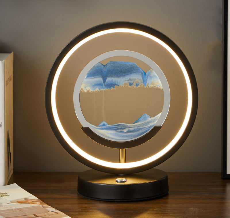 Home Bedroom Decoration Quicksand Warm And Creative LED Desk Lamp