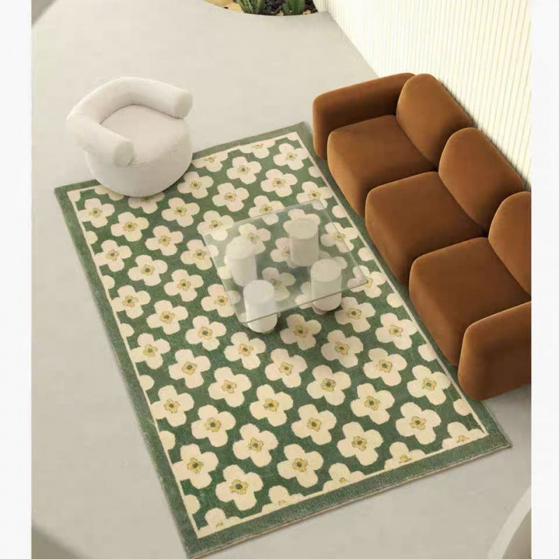 French Retro Green Carpet For Luxury Household