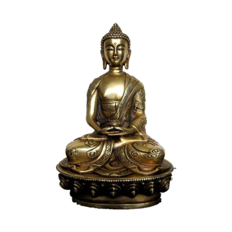Pure Copper Amitabha Buddha Statue Ornaments