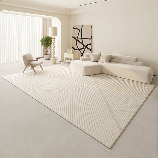 Living Room Coffee Table Mat, Light Luxury Household Simple Cream Style Carpet