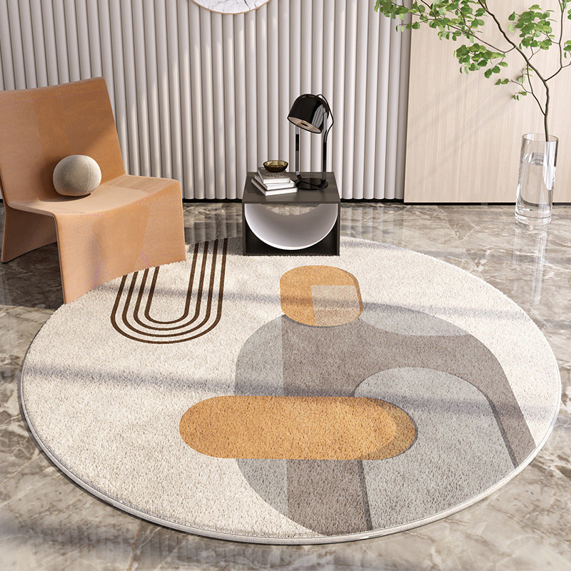 Simple Round Home Living Room Carpet Coffee Table Sofa Study Cloakroom Full Carpet