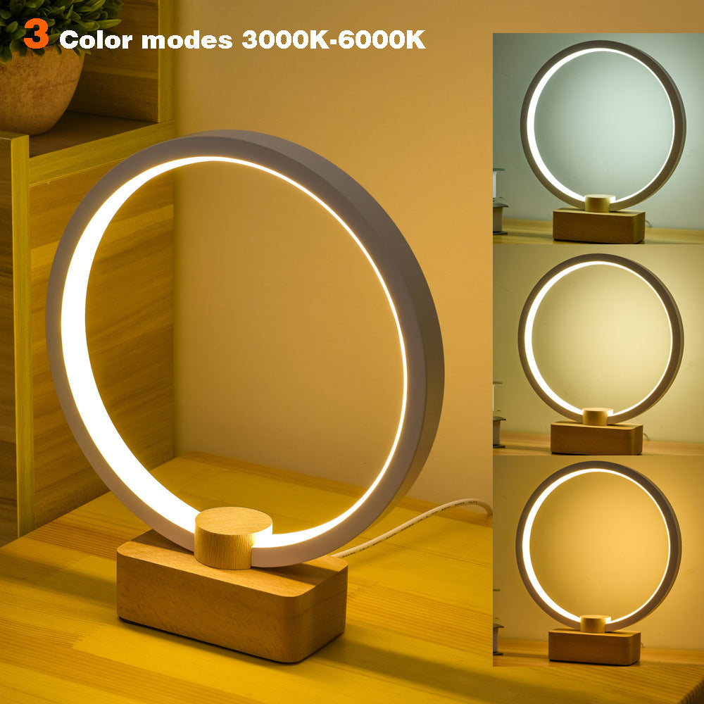 Smart Solid Wood Led Small Night Lamp