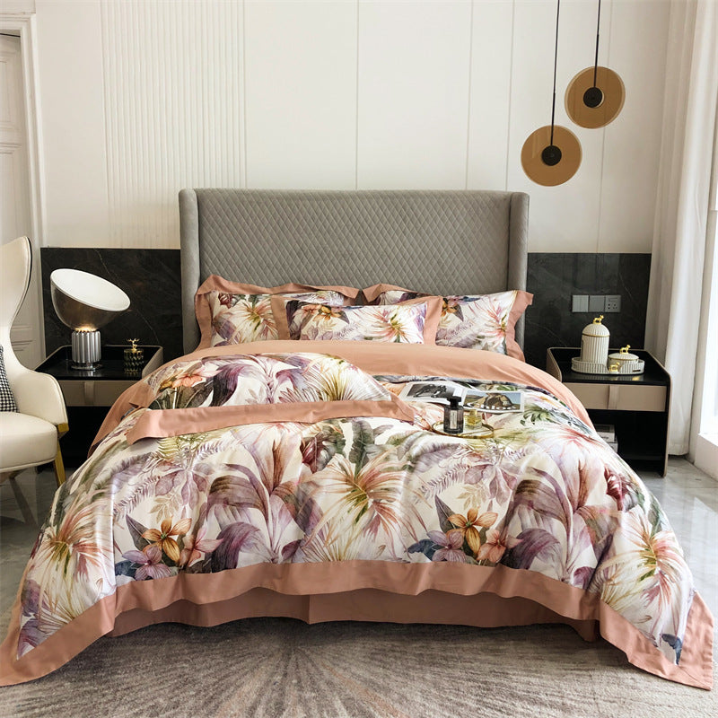 Nordic Fashion Home Textile Four-piece Pure Cotton Wholesale Bedding