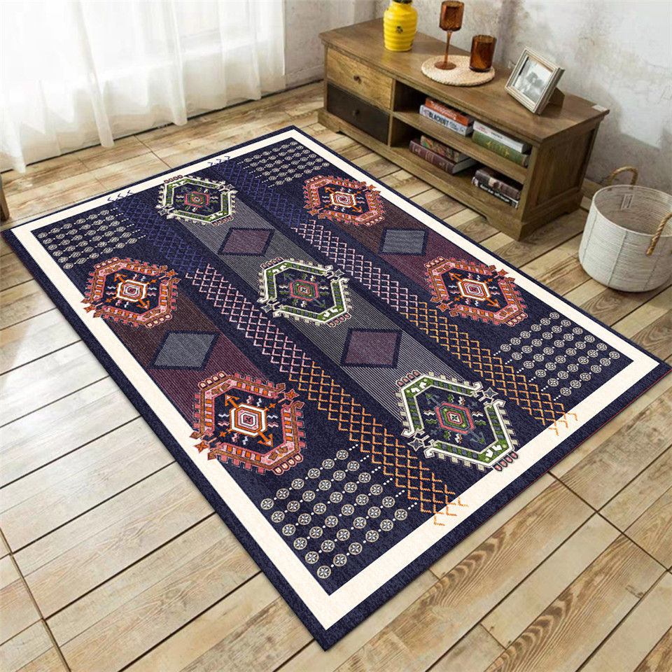 Retro Boho Geometric Ethnic Living Room Bedroom Entry Door Rug