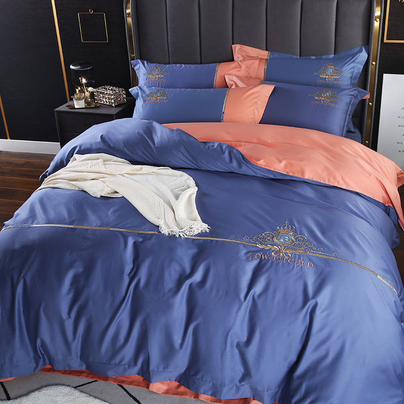 Light Luxury Embroidered Skin-friendly Quilt Cover Bedding