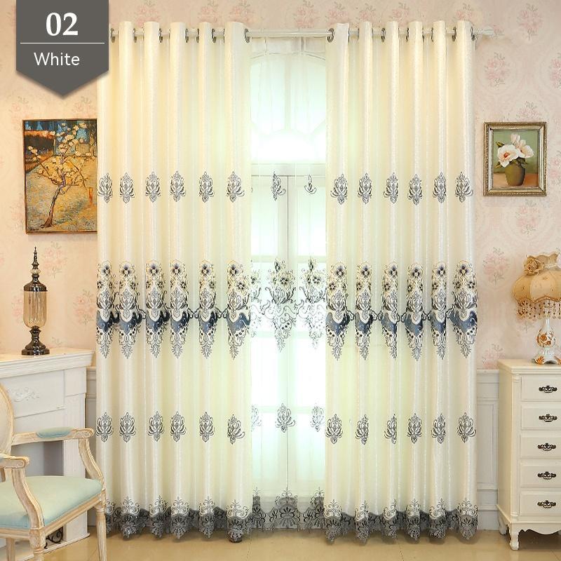 European-style Embroidered Curtain Velvet Embroidery