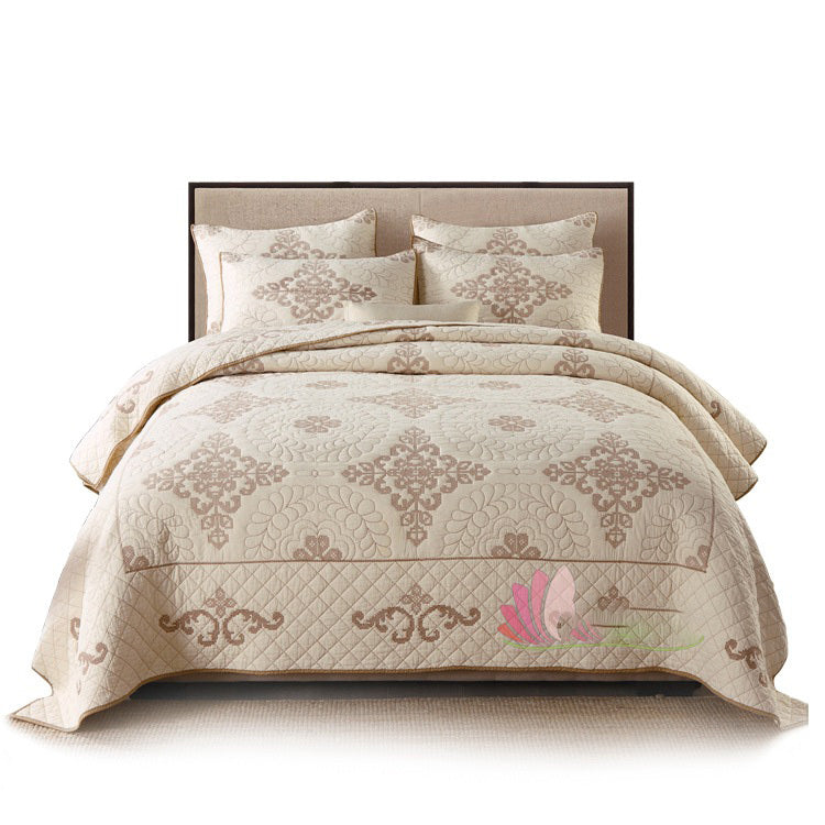 Three-piece cotton bed