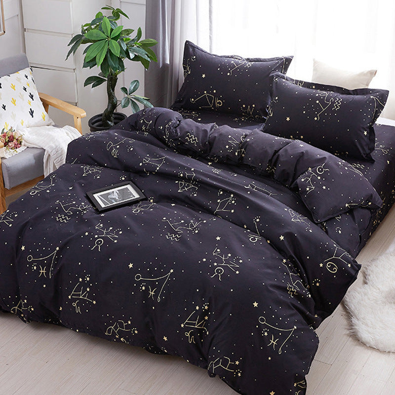 Three or four-piece soft skin-friendly cotton bedding