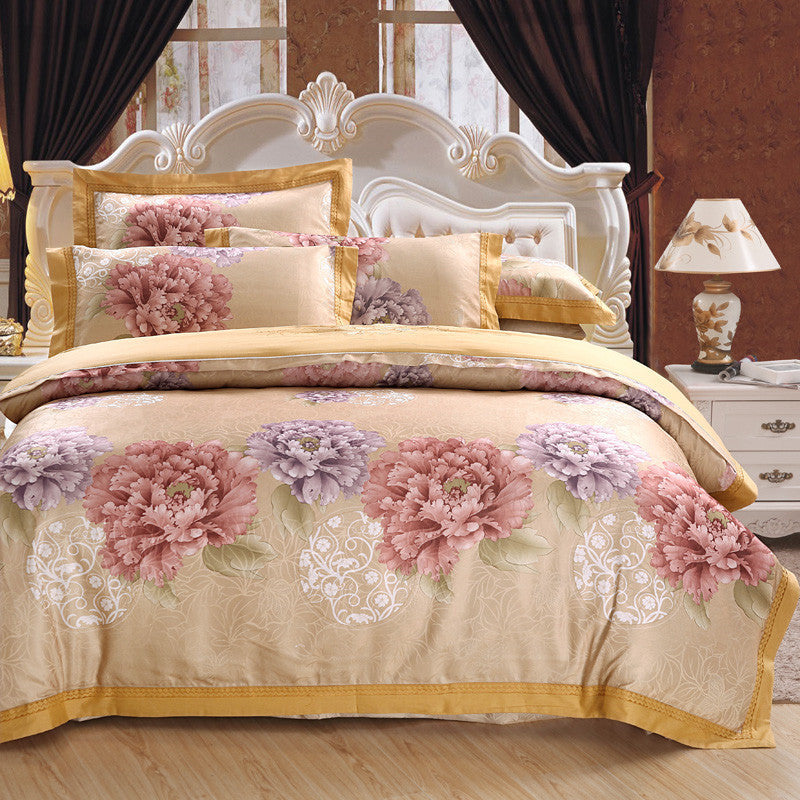 Pure cotton jacquard four-piece bedding