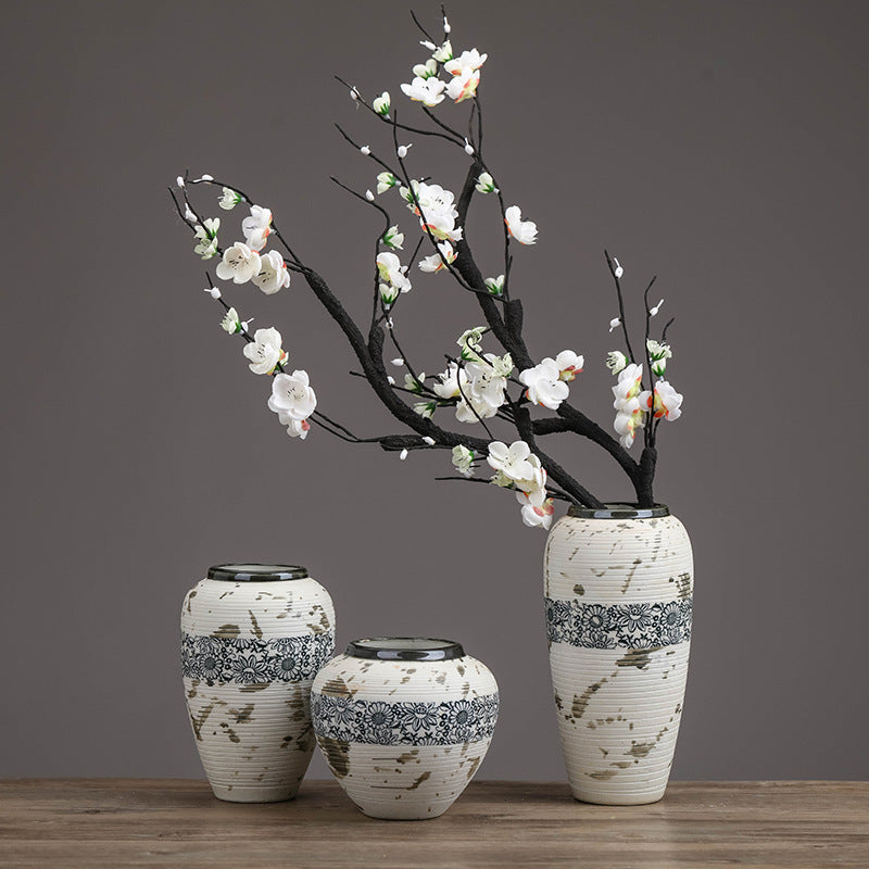 Ceramic Vase Decoration Of Flower Arrangement In Living Room