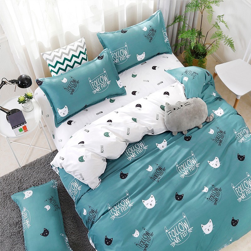 Three-piece Cotton Sheet Duvet Cover