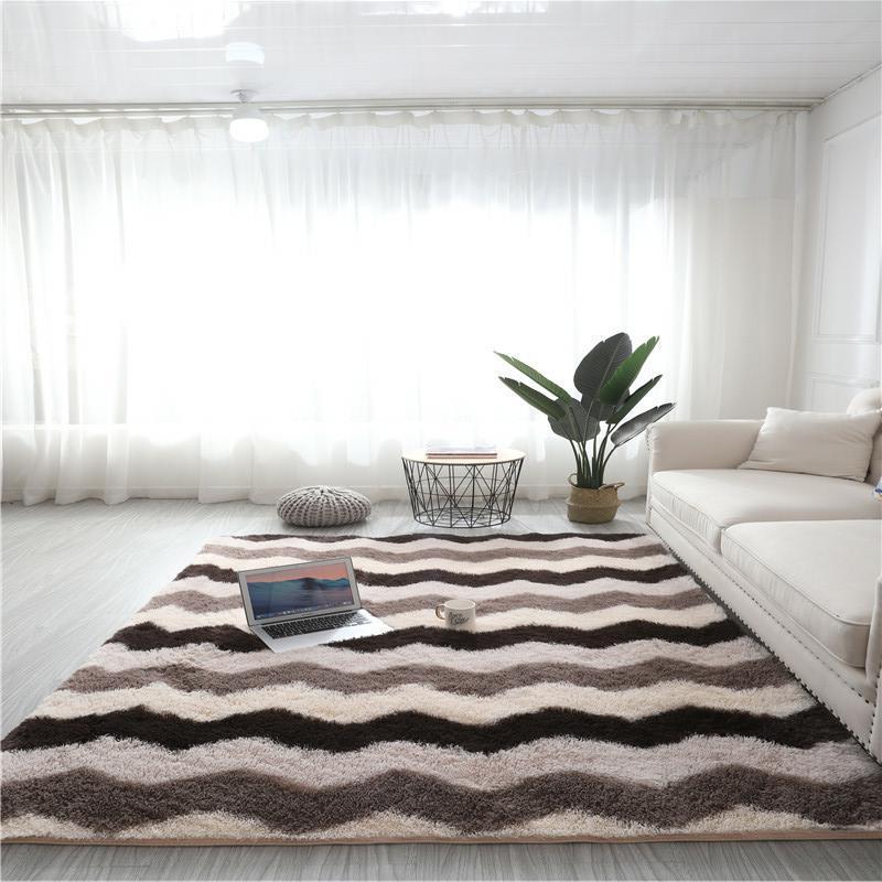 Tie-dye silk wool design carpet