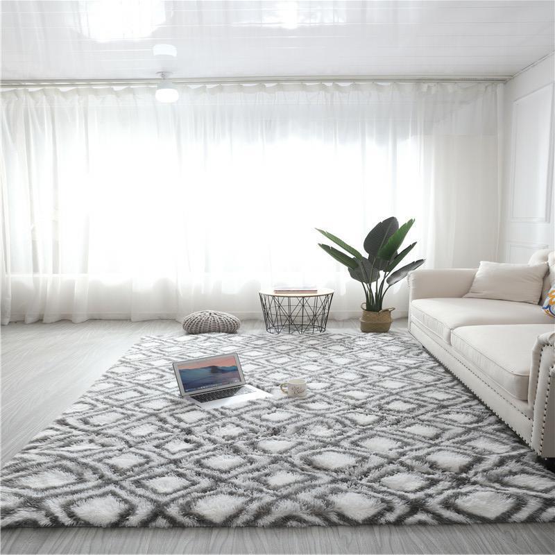 Tie-dye silk wool design carpet