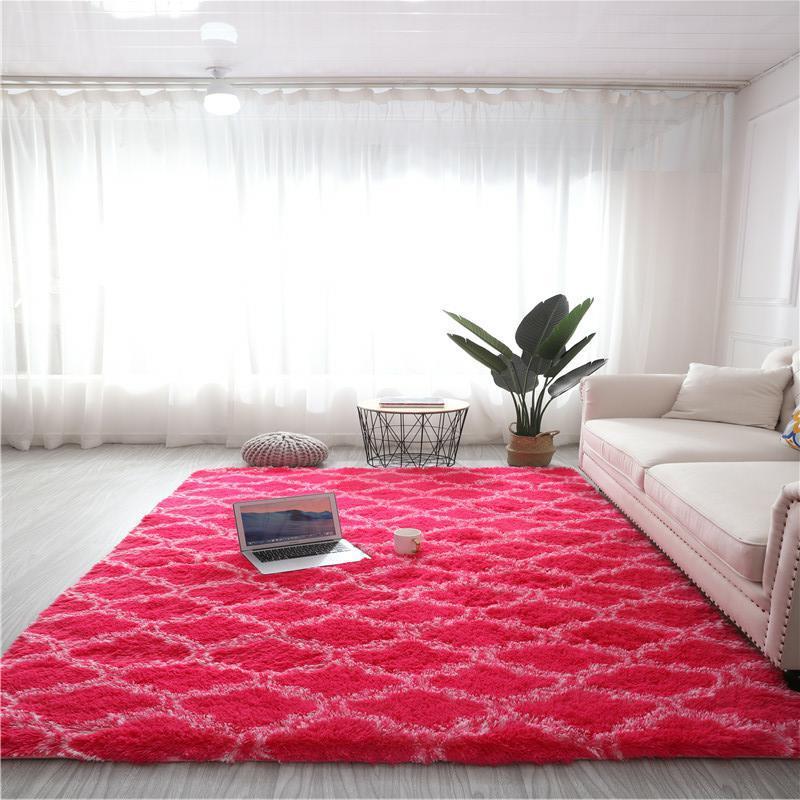 Tie-dye silk wool design carpet