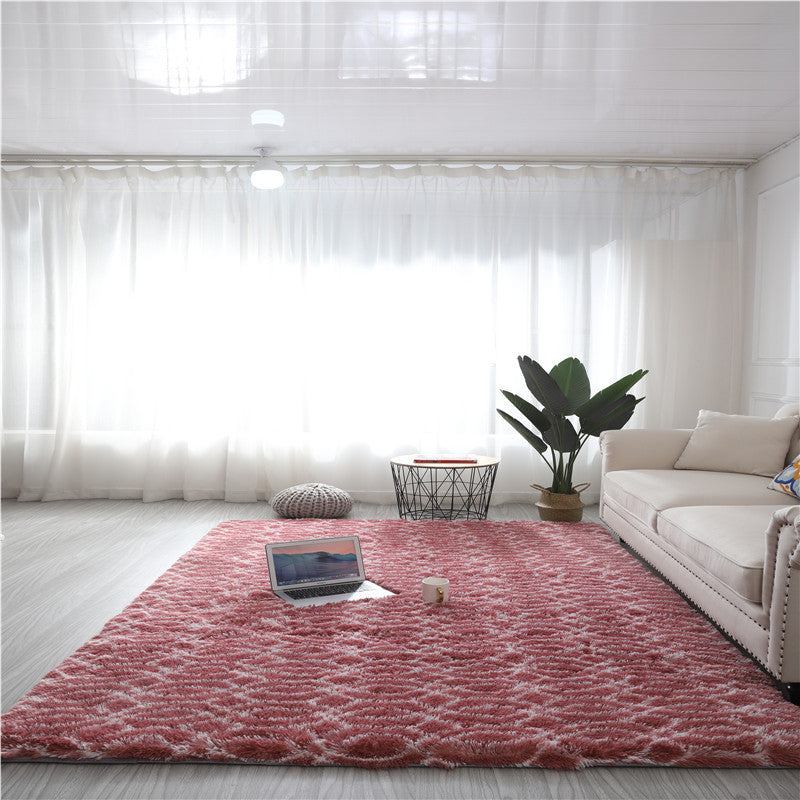 Tie-dye silk wool design carpet