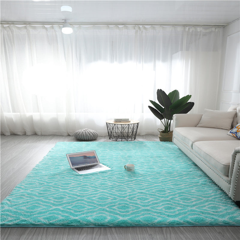 Tie-dye silk wool design carpet