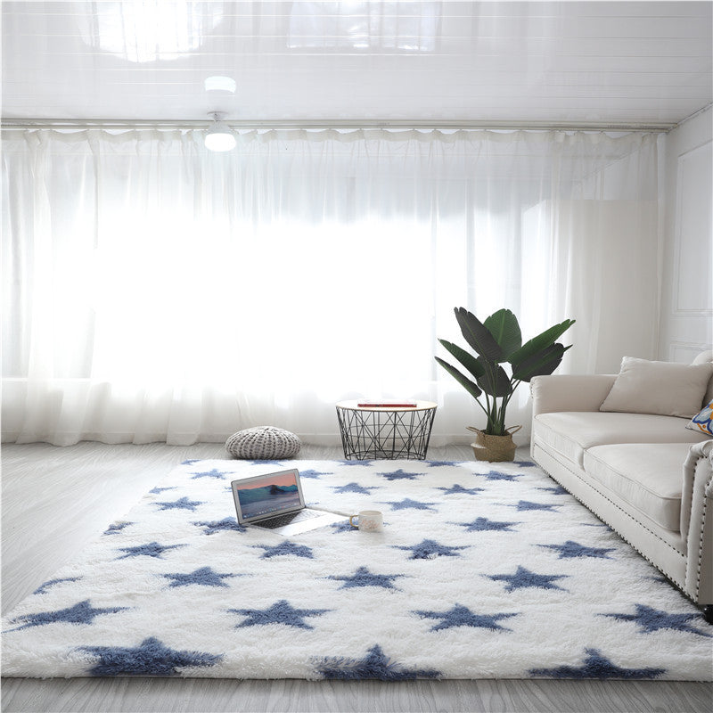 Tie-dye silk wool design carpet