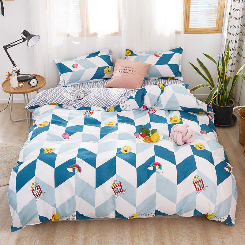 Home Textile Sheets Four-piece Quilt Cover Cover Apartment Dormitory Single