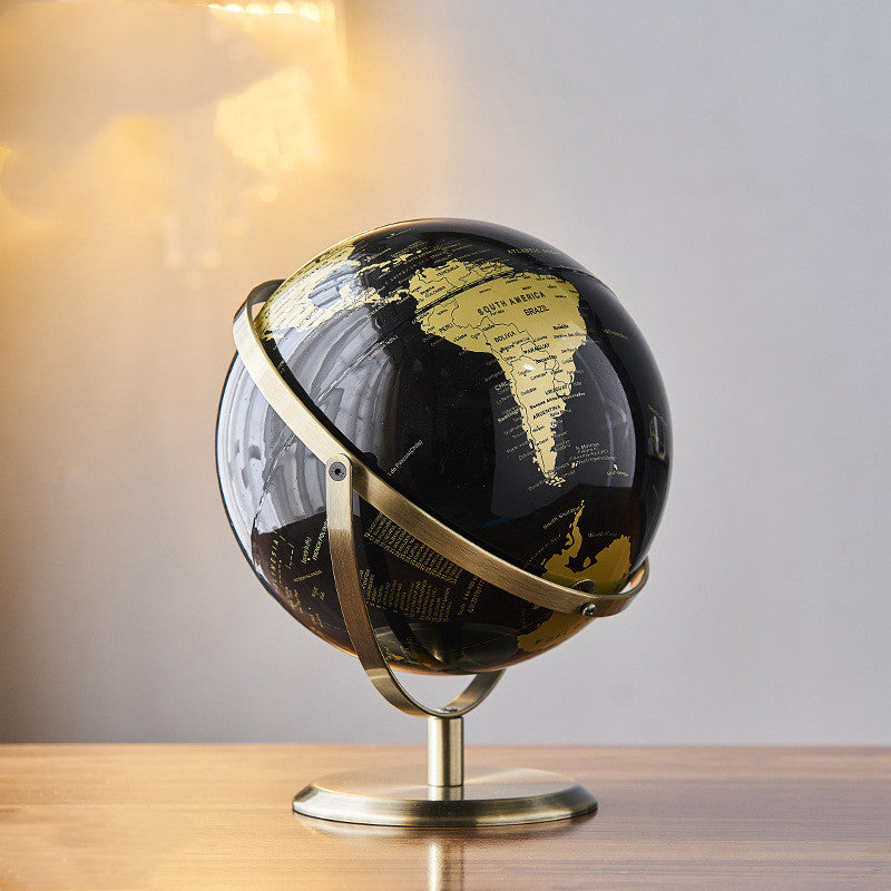 Rotating Globe With Bracket For Home Decoration