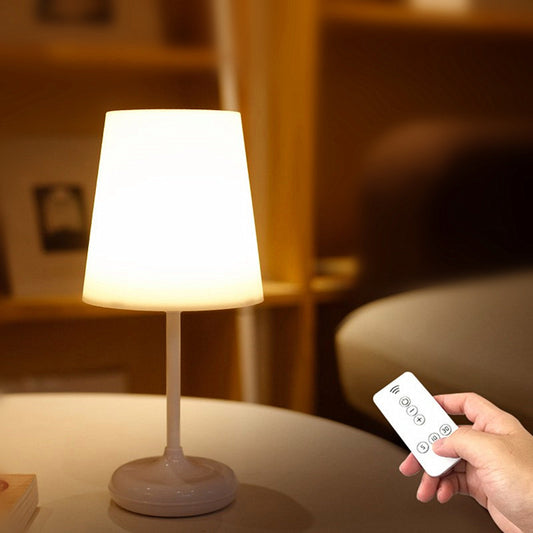 Simple Wireless Remote Control Desk Lamp Touch Type Can Be Timed Multi-stage Dimming Bedside Night Light