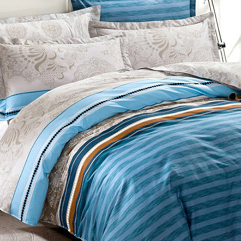 Simple twill bed sheet duvet cover