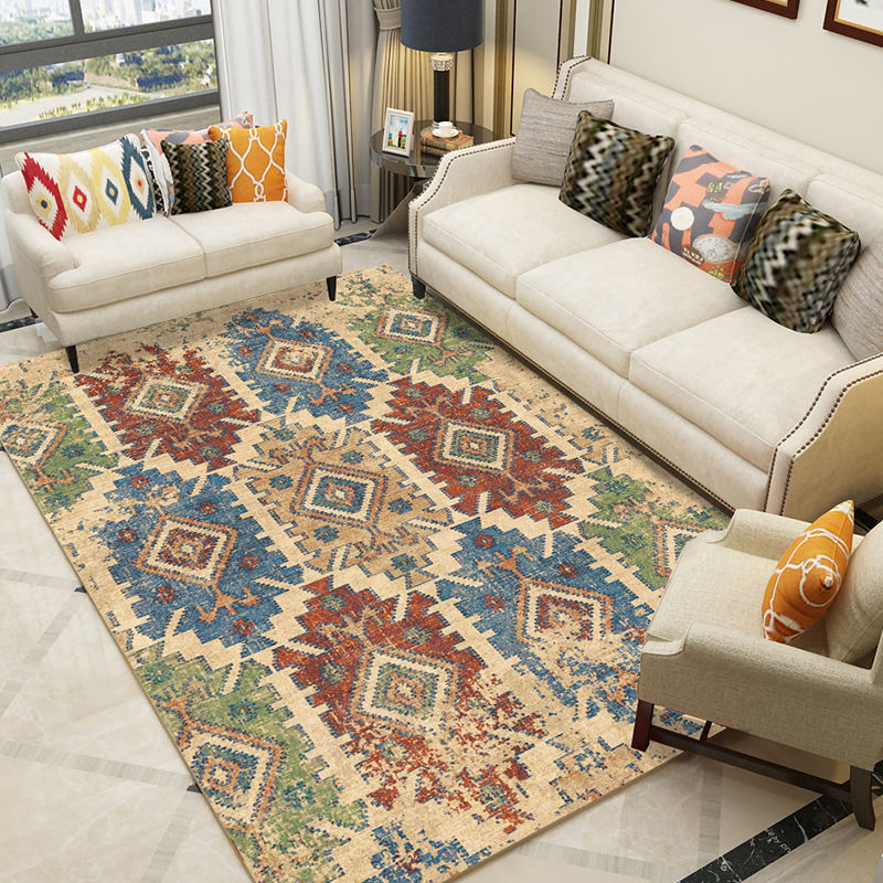 European style carpet in the living room