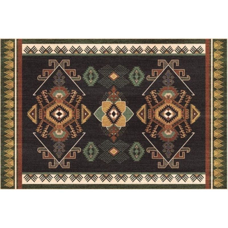 Retro Boho Geometric Ethnic Living Room Bedroom Entry Door Rug