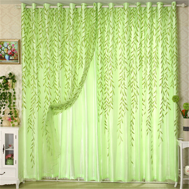 Bedroom Wicker Double Curtain Gauze Curtain