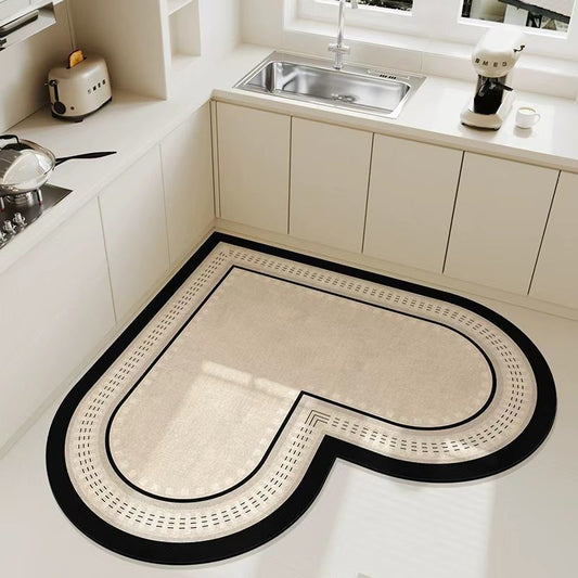 Household Kitchen Diatom Ooze Floor Mat Absorbent Oil-absorbing Quick-drying Stain-resistant Restaurant Floor Mat