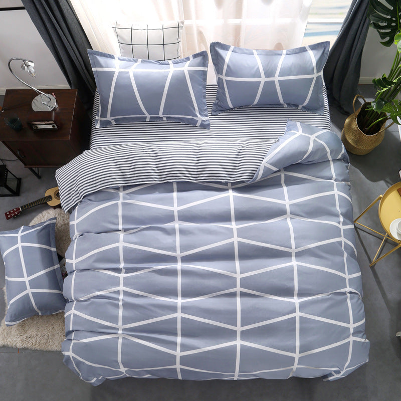 Three or four-piece soft skin-friendly cotton bedding