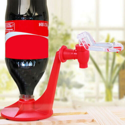 The Magic Tap Coke Bottle Inverted Plastic Beverage Water Dispenser Household Summer Party Kitchen