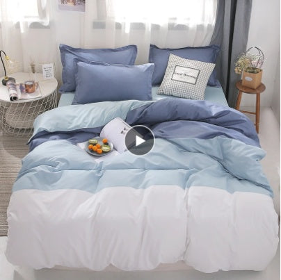 Four-piece cotton bed linen