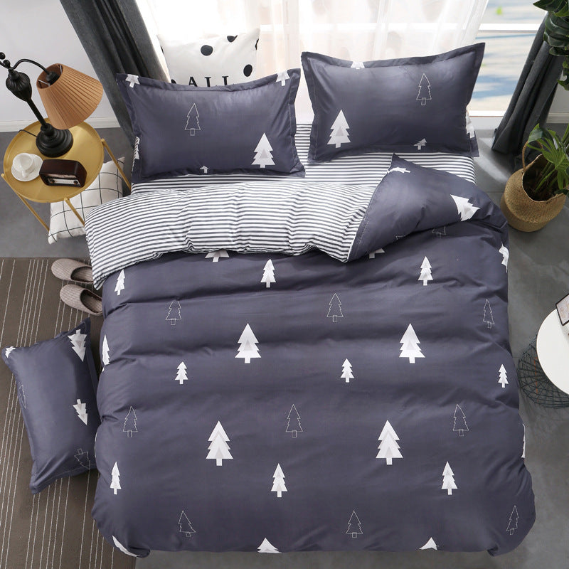 Three or four-piece soft skin-friendly cotton bedding