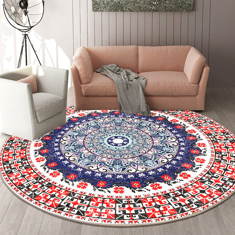 Round Stylish Living Room Rug