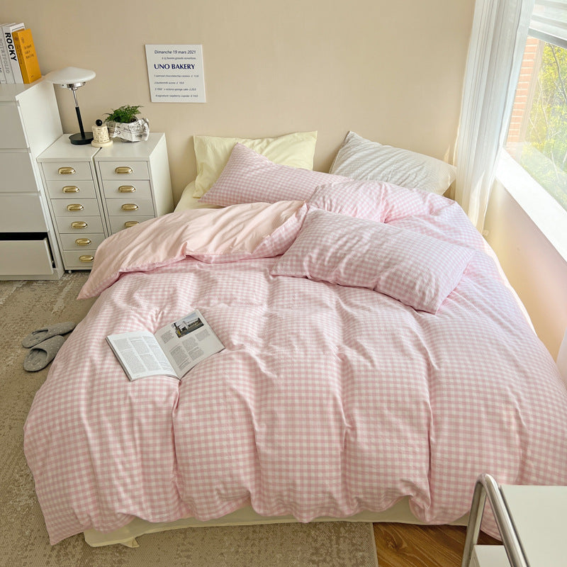 Pastel Bedding Plaid bedsheets