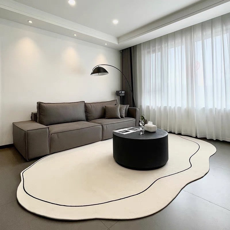 Japanese Minimalist Living Room  Cashmere Carpet