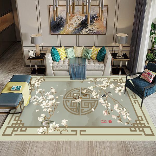 European style carpet in the living room