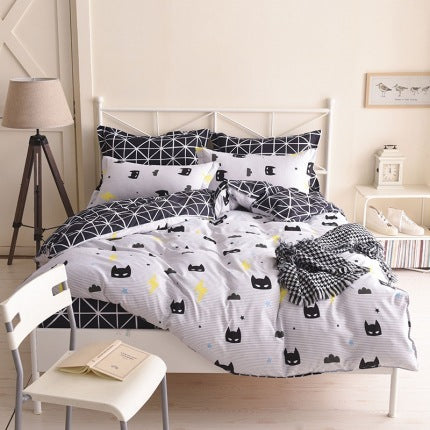 Three or four-piece soft skin-friendly cotton bedding