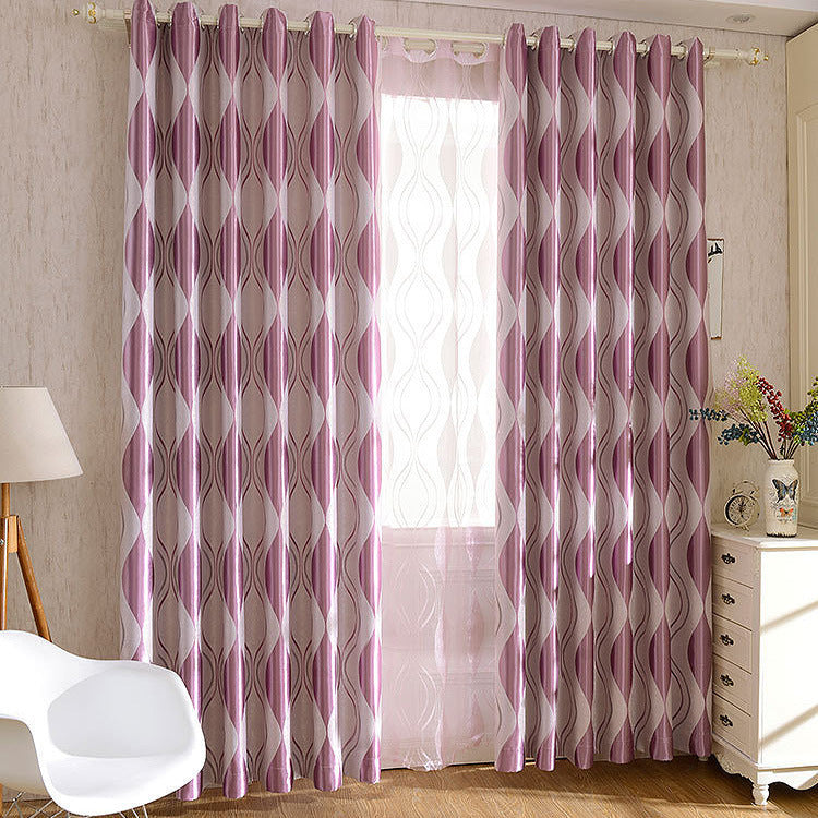 Jacquard European Curtain Fabric Hotel Project