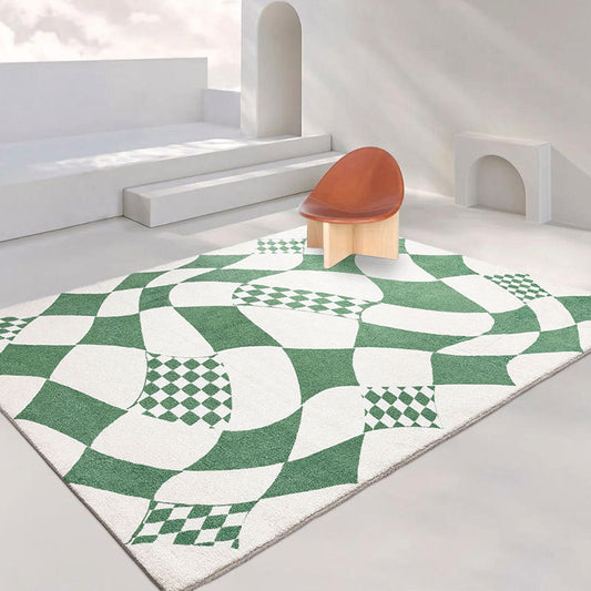 Light Luxury Checkerboard Carpet