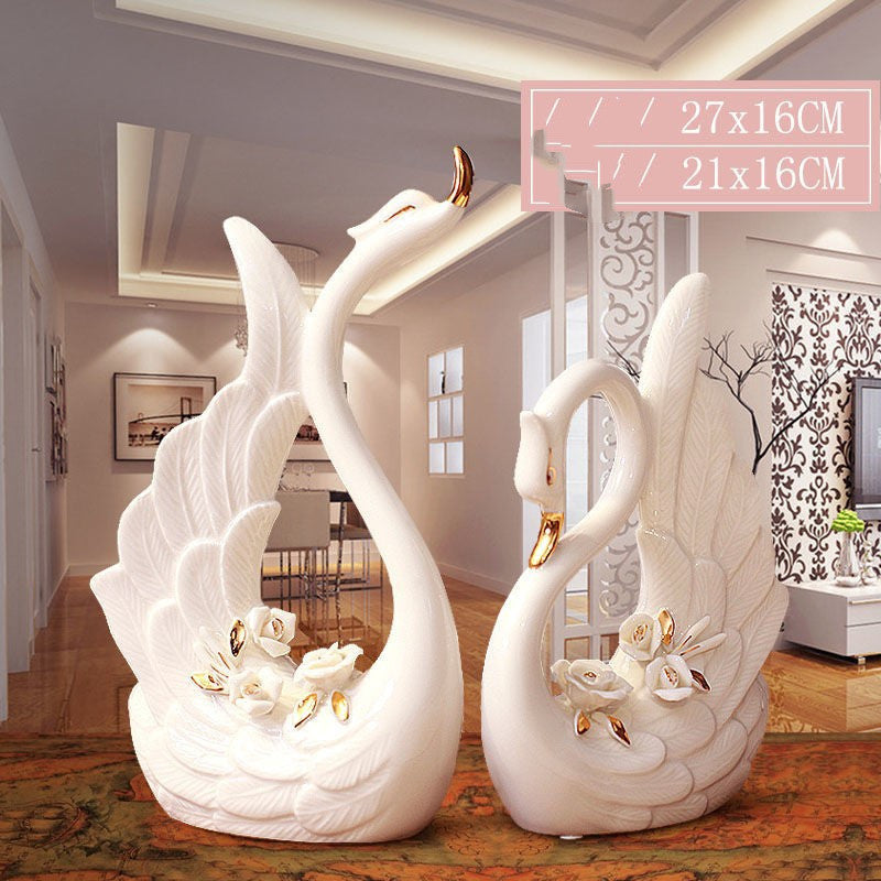 Cafe Hotel Decorations Swan Home Furnishing Crafts