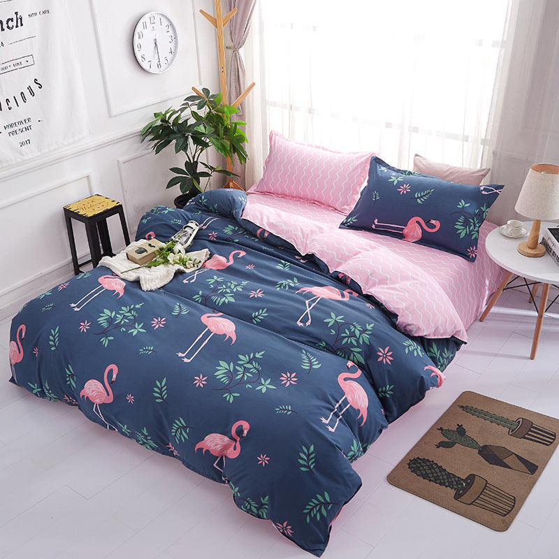 Three or four-piece soft skin-friendly cotton bedding