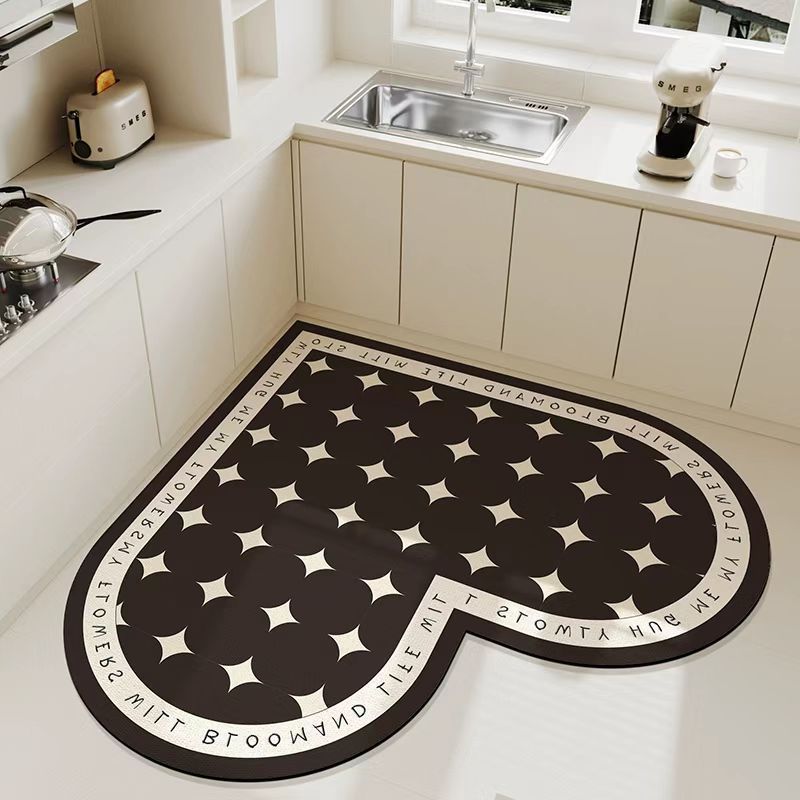 Household Kitchen Diatom Ooze Floor Mat Absorbent Oil-absorbing Quick-drying Stain-resistant Restaurant Floor Mat