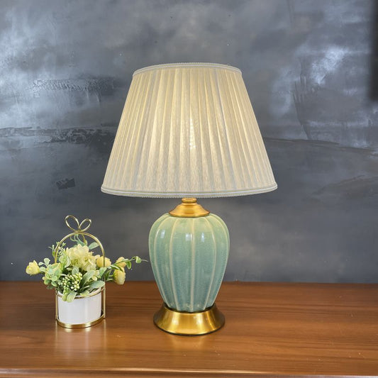 Bronze Ceramic Table Lamp Household Minimalist Decoration Bedside Lamp