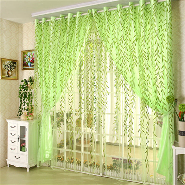 Bedroom Wicker Double Curtain Gauze Curtain